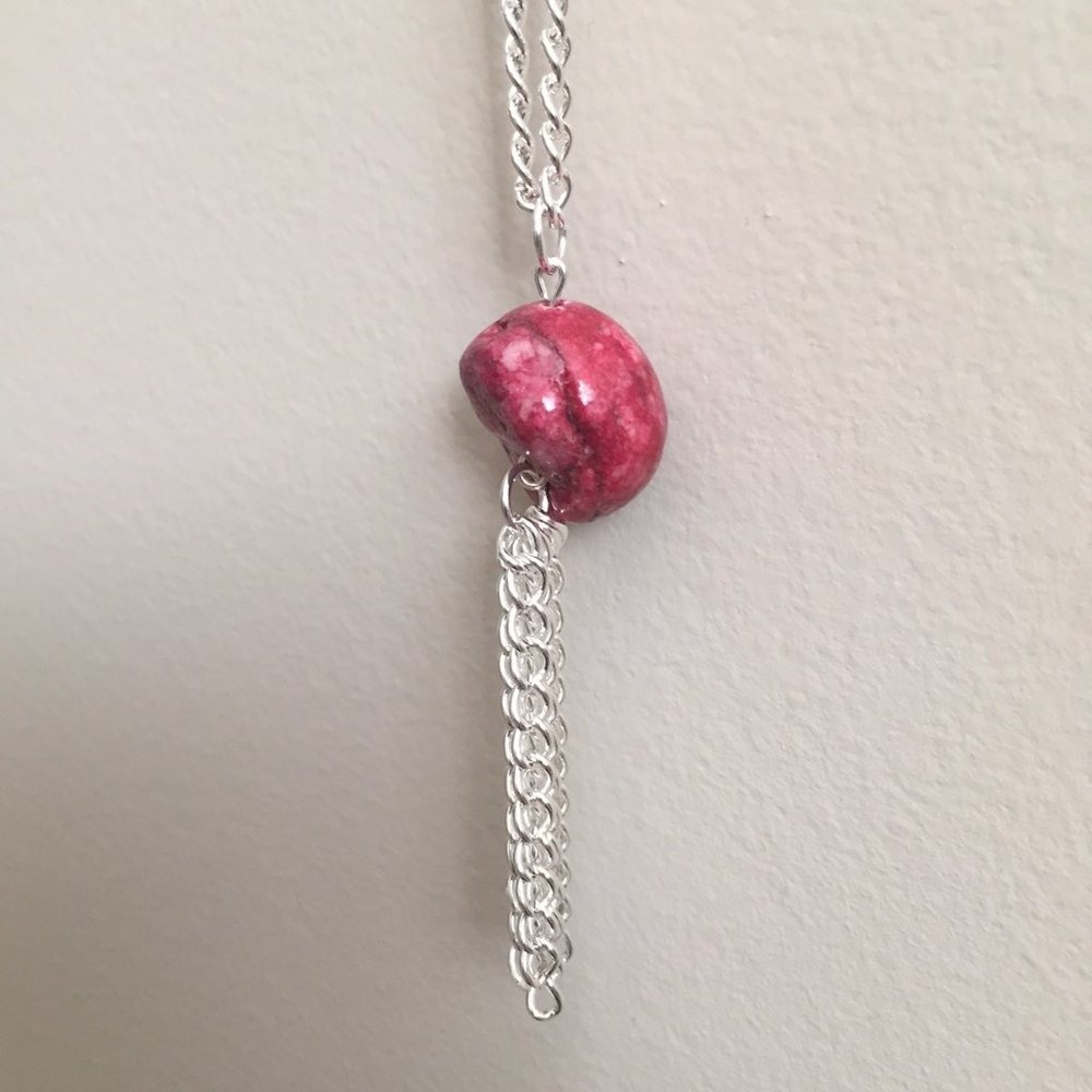2 for $32 / Pink Dangle Chain Necklace